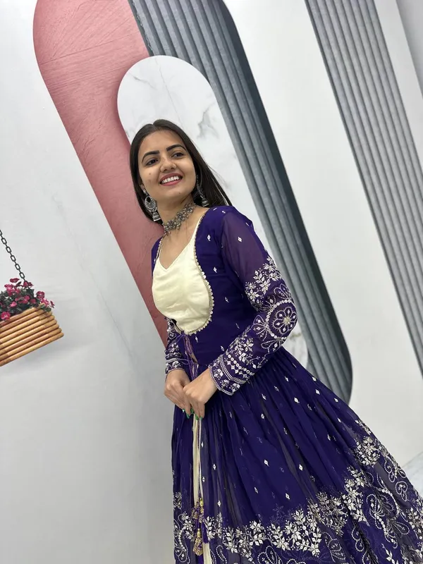 Navy_Blue_Embroidered_Lehenga_Choli_For_Women