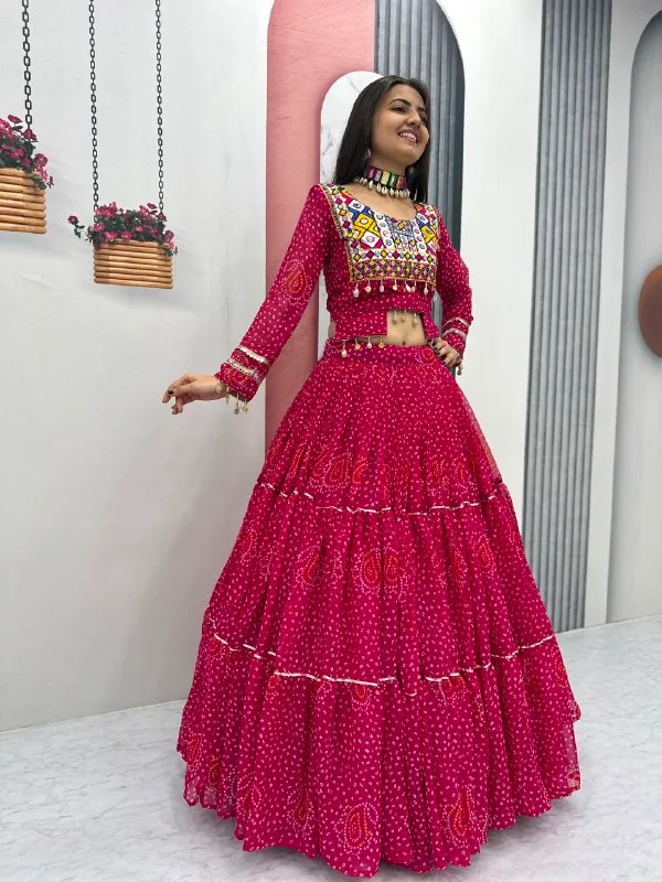 Pink_Printed_Lehenga_Choli_Set_For_Women