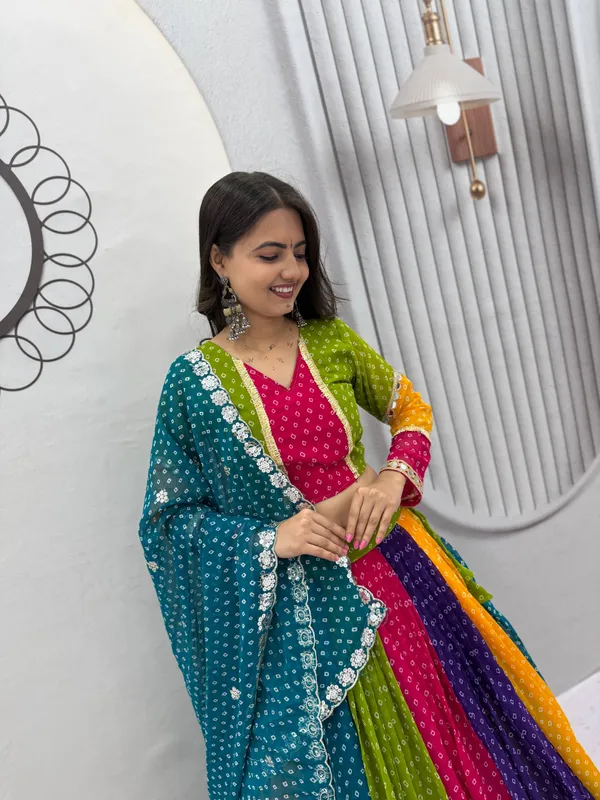 Multicolor_Printed_Lehenga_Choli_Set_For_Women
