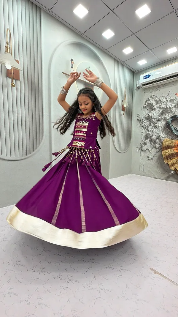 Purple_Traditional_Lehenga_Choli_For_Girls