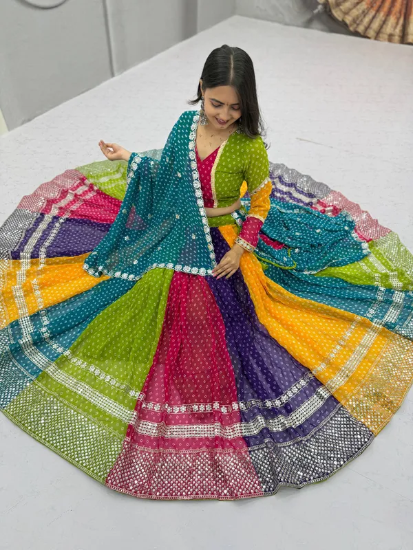 Multicolor_Printed_Lehenga_Choli_Set_For_Women