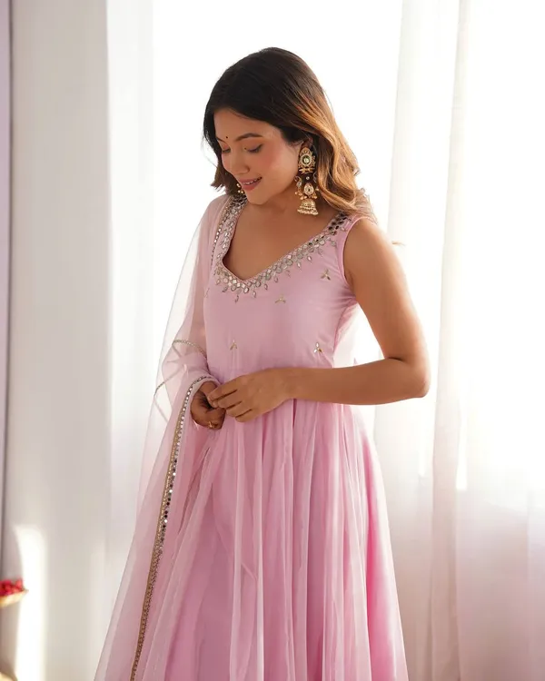 Pink_Embellished_Anarkali_Gown_With_Dupatta_For_Women