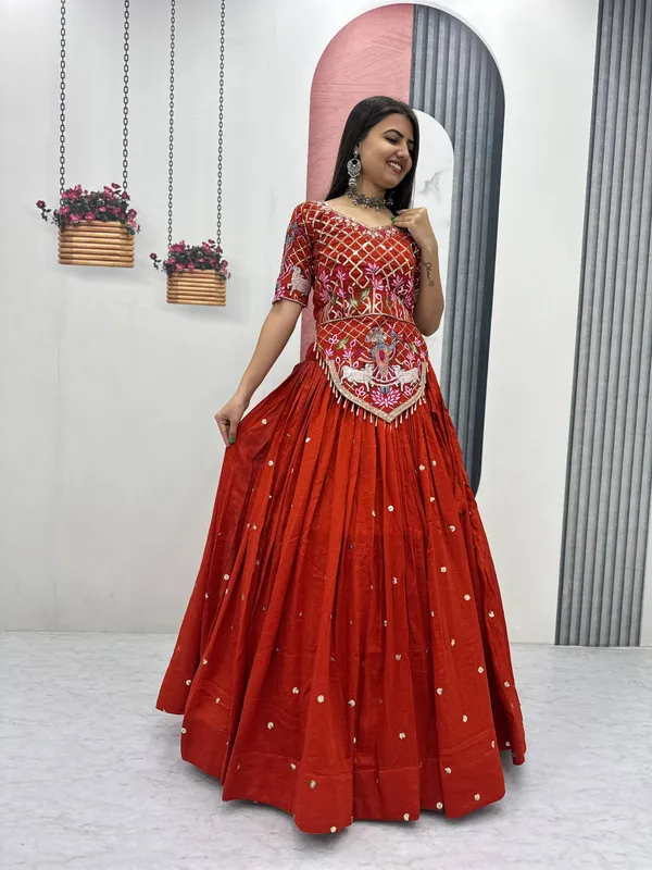 Red_Embroidered_Lehenga_Choli_For_Women