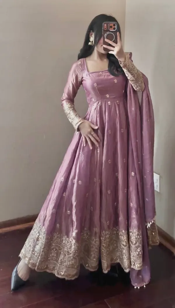 Mauve_Embroidered_Anarkali_Suit_Set_For_Women