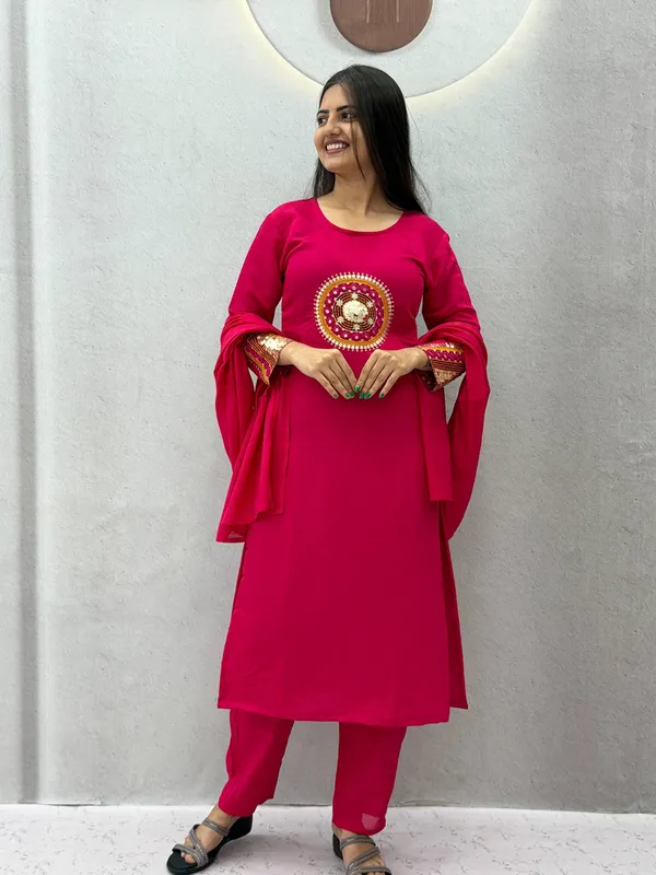 Pink_Embroidered_Straight_Kurta_Set_For_Women