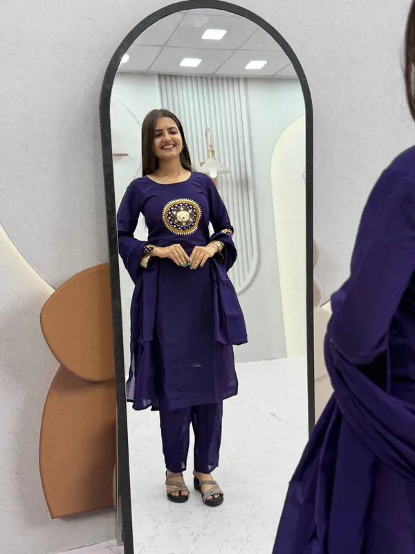 Purple_Embroidered_Straight_Kurta_Set_For_Women