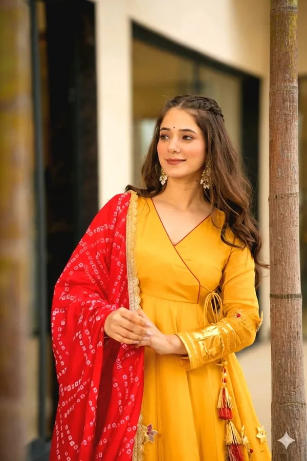 Mustard_Embroidered_Anarkali_Suit_Set_For_Women