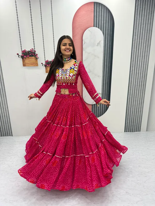 Pink_Printed_Lehenga_Choli_Set_For_Women