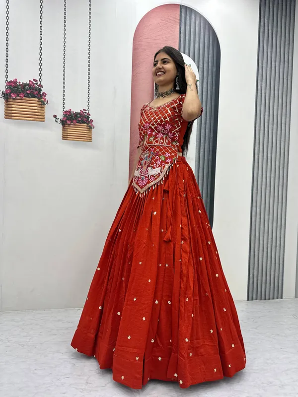 Red_Embroidered_Lehenga_Choli_For_Women