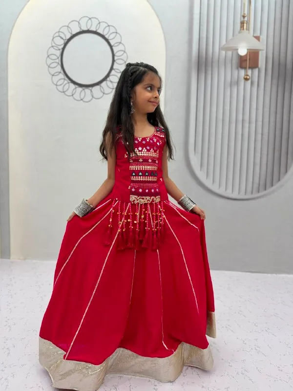 Red_Embellished_Lehenga_Choli_For_Girls