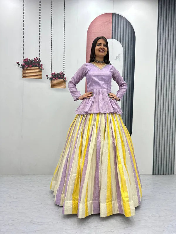 Lavender_Peplum_Lehenga_Set_For_Women