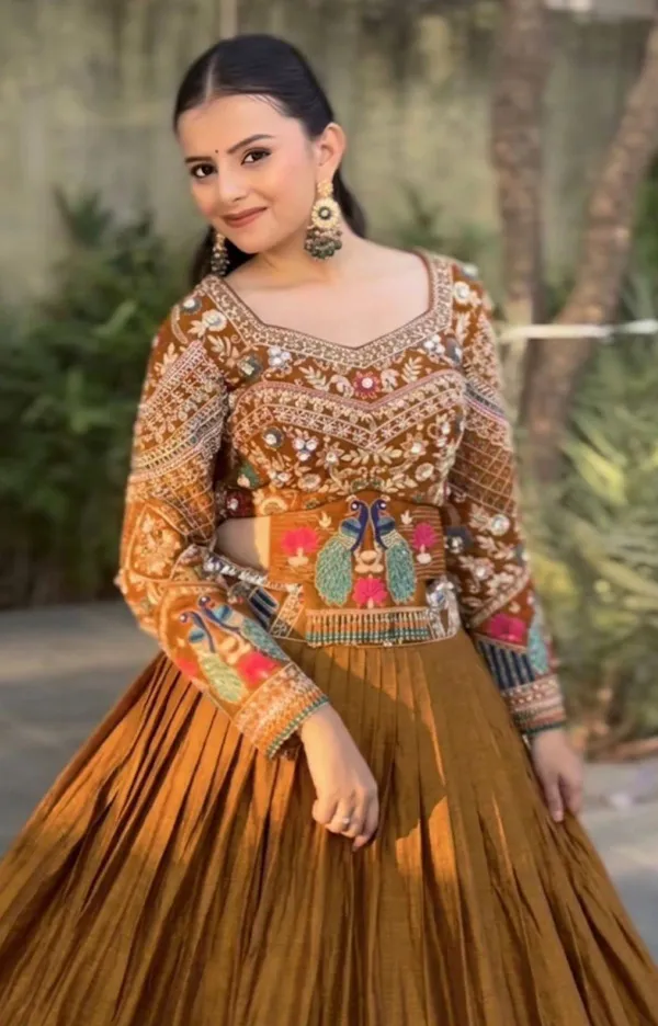 Mustard_Embroidered_Lehenga_Choli_For_Women