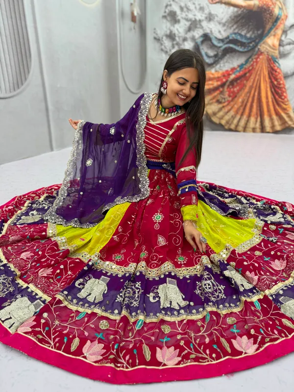 Multicolor_Embroidered_Lehenga_Choli_For_Women