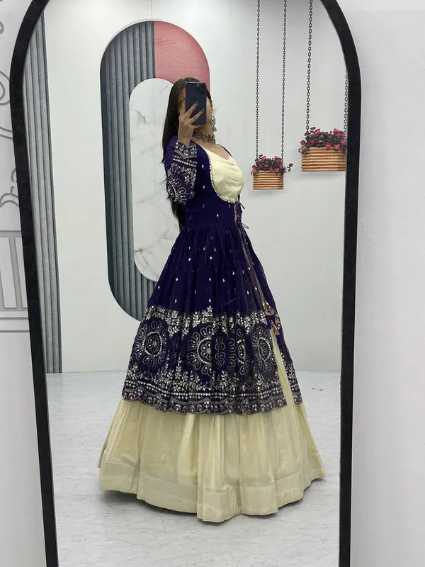 Navy_Blue_Embroidered_Lehenga_Choli_For_Women
