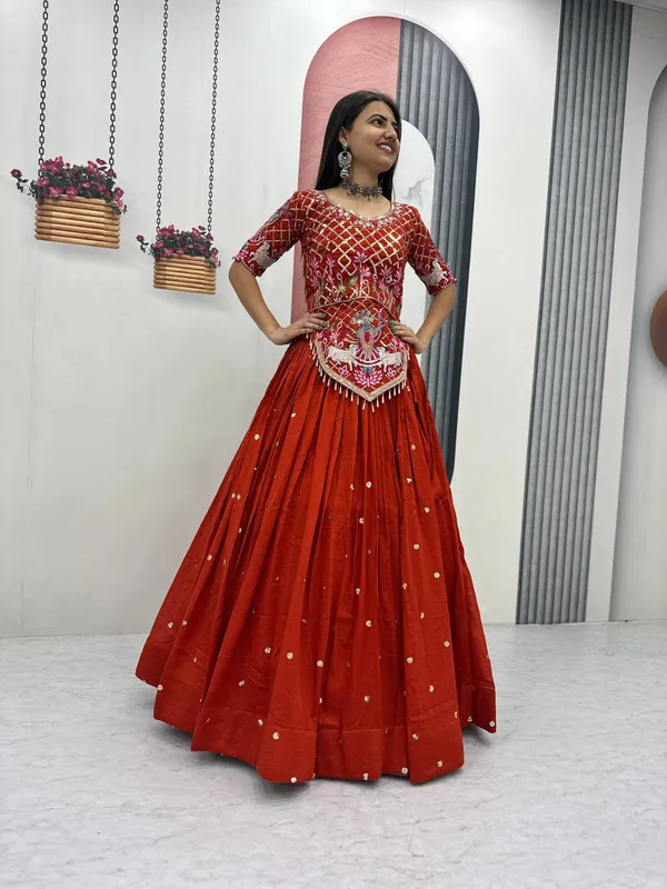 Red_Embroidered_Lehenga_Choli_For_Women