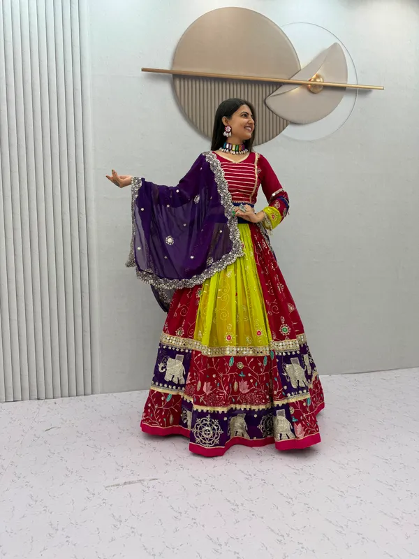Multicolor_Embroidered_Lehenga_Choli_For_Women