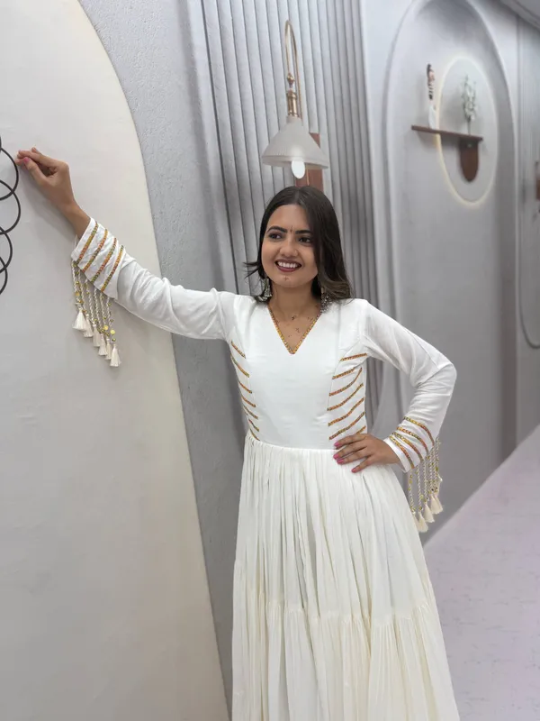 White_Embellished_Flared_Anarkali_Dress_For_Women