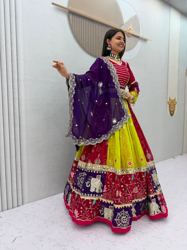 Multicolor_Embroidered_Lehenga_Choli_For_Women