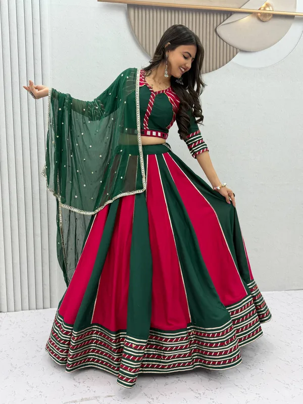Green_Embellished_Lehenga_Choli_For_Women