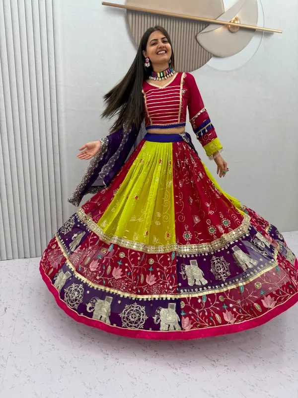 Multicolor_Embroidered_Lehenga_Choli_For_Women