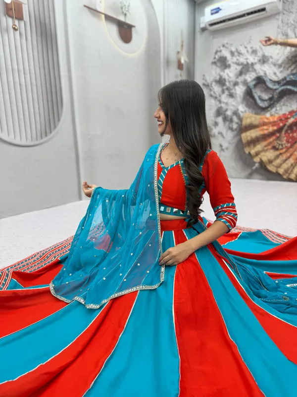 Red_And_Blue_Embellished_Lehenga_Choli_Set_For_Women