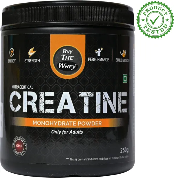 BUY_THE_WHEY_Creatine_Monohydrate_250g|_Lab_tested|_100%_Pure_Creatine_|_Creatine_(250_g,_Unflavored)