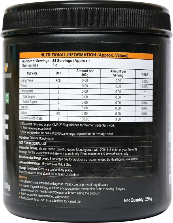 BUY_THE_WHEY_Creatine_Monohydrate_250g|_Lab_tested|_100%_Pure_Creatine_|_Creatine_(250_g,_Unflavored)