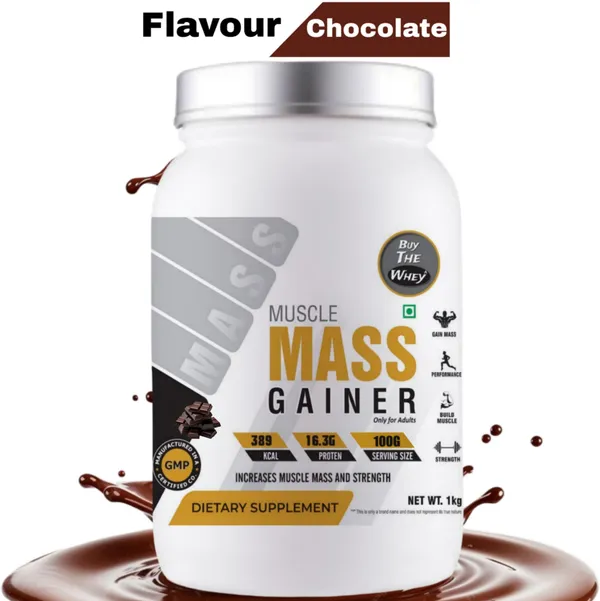 BUY_THE_WHEY_Muscle_Mass_Gainer/Weight_Gainer_Weight_Gainers/Mass_Gainers_(1_kg,_CHOCOLATE)