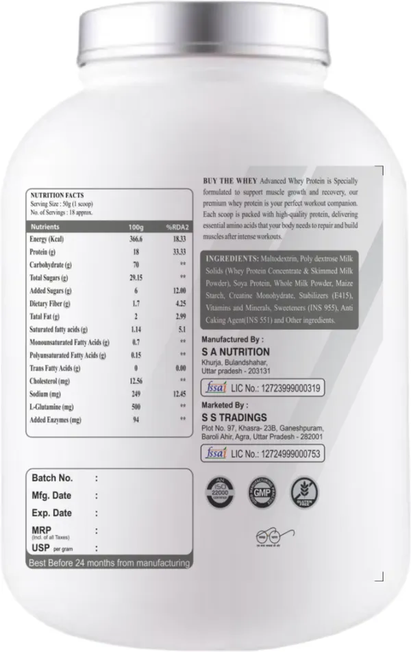 BUY_THE_WHEY_Real_Weight_Gainer_|_Lab_Tested_|_100%_Pure_Gainer_Weight_Gainers/Mass_Gainers_(2.7_kg,_KESAR-PISTA)