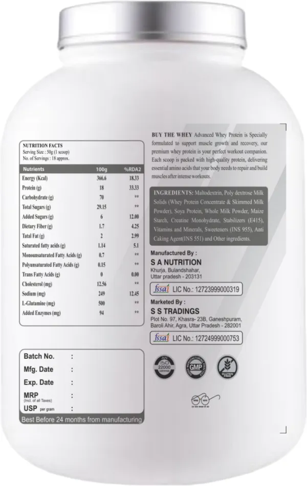 BUY_THE_WHEY_Real_Weight_Gainer_|_Lab_Tested_|_100%_Pure_Gainer_Weight_Gainers/Mass_Gainers_(2.7_kg,_STRAWBERRY)