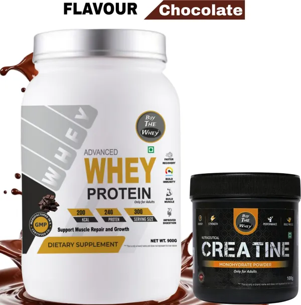 BUY_THE_WHEY_Advance_Whey_Protein_100%_Genuine_Lab_Tested_For_Adults_With_Creatine_-_Weight_Gainers/Mass_Gainers_(900_g,_Chocolate)
