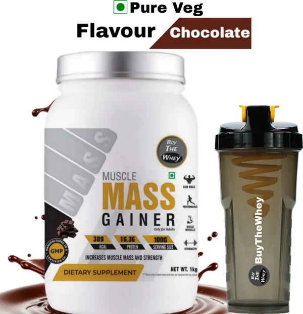 BUY_THE_WHEY_Muscle_Mass_Gainer_|_100%_Genuine_|_Lab_Tested_|_For_Adults_With_Shaker_--_Weight_Gainers/Mass_Gainers_(1_kg,_Chocolate)