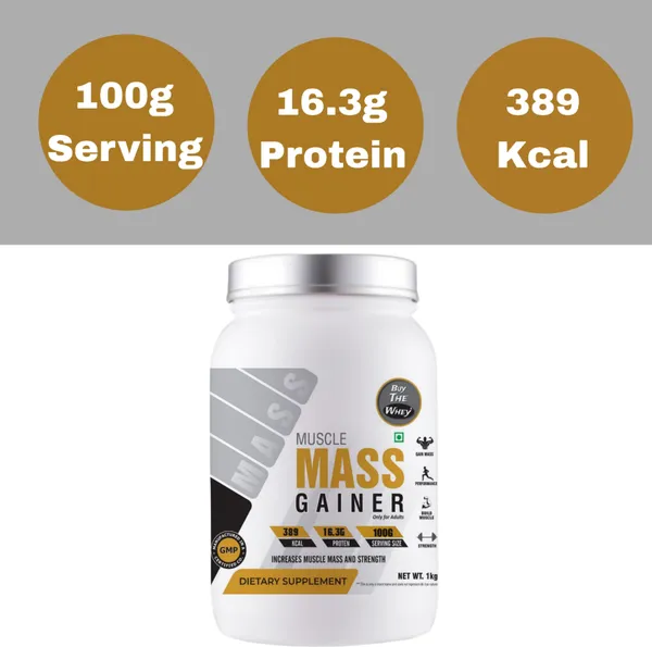 BUY_THE_WHEY_Muscle_Mass_Gainer_|_100%_Genuine_|_Lab_Tested_|_For_Adults_With_Shaker_--_Weight_Gainers/Mass_Gainers_(1_kg,_Kesar-Pista)