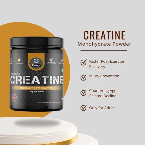 BUY_THE_WHEY_Creatine_Monohydrate_250g_|_3g_Serving|_Lab_Tested_|_With_750ml_Shaker_Creatine_(250_g,_Unflavoured)