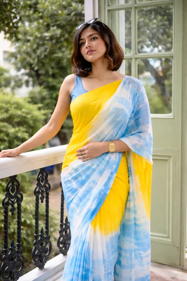 Sunshine_Yellow_Sky_Blue_Ombre_Saree_Soft_Tie_Dye_Elegance