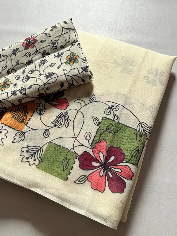 Soft_Ivory_Linen_Saree_With_Pastel_Floral_Border