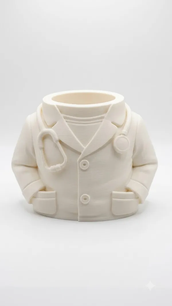 White_Suit_Jacket_Design_Pen_Holder