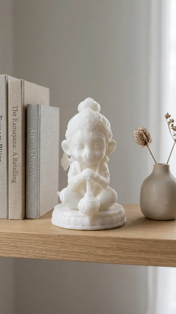 White_Hanuman_Decorative_Idol