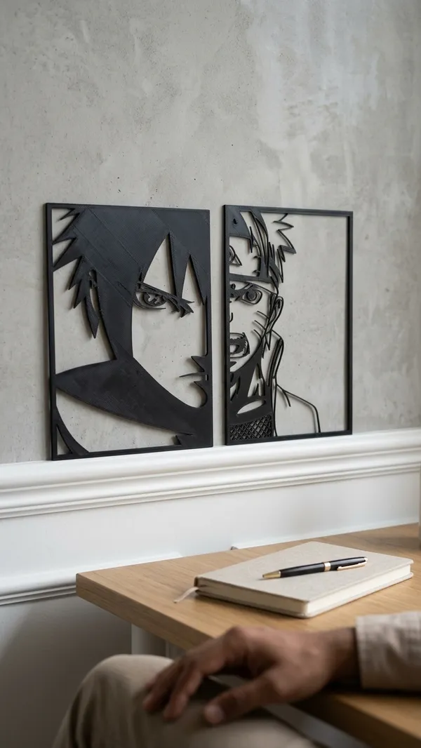 Metal_Contemporary_Anime_Cutout_Wall_Art_Set