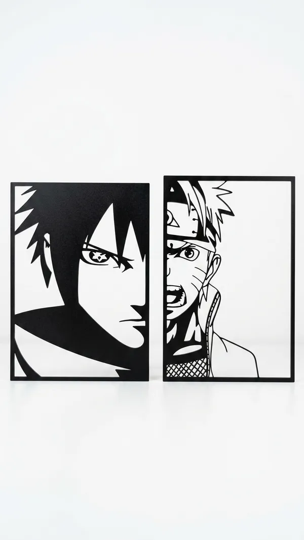 Metal_Contemporary_Anime_Cutout_Wall_Art_Set