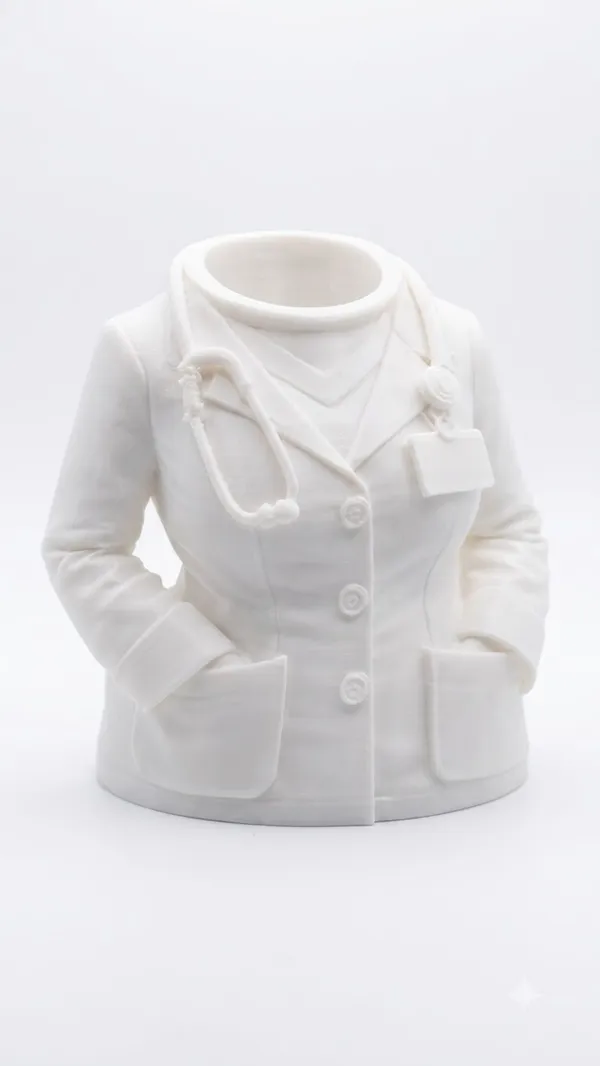 White_Doctor_Coat_Pen_Holder