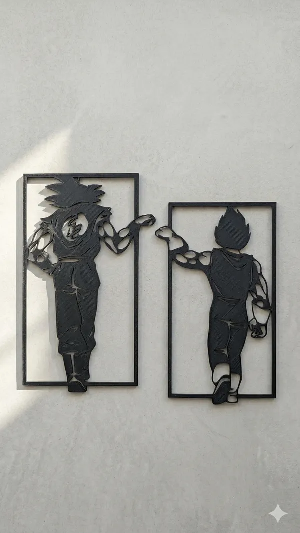 Metal_Anime_Character_Silhouette_Wall_Art_Set
