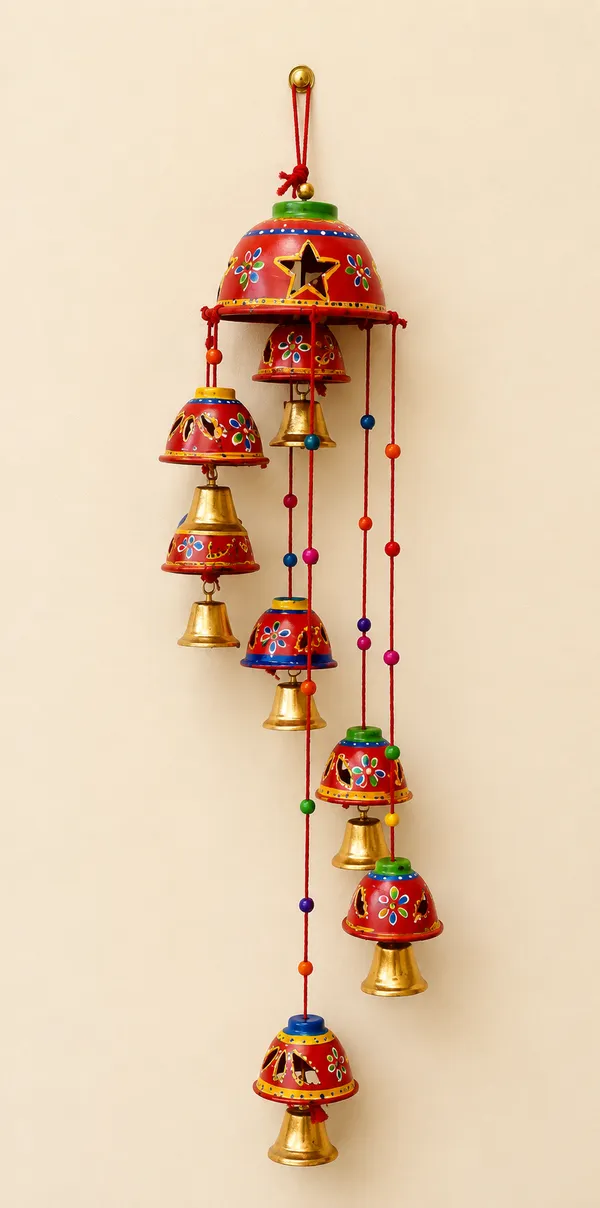 Plastic_Hand_Painted_Floral_Red_Bell_Wind_Chime