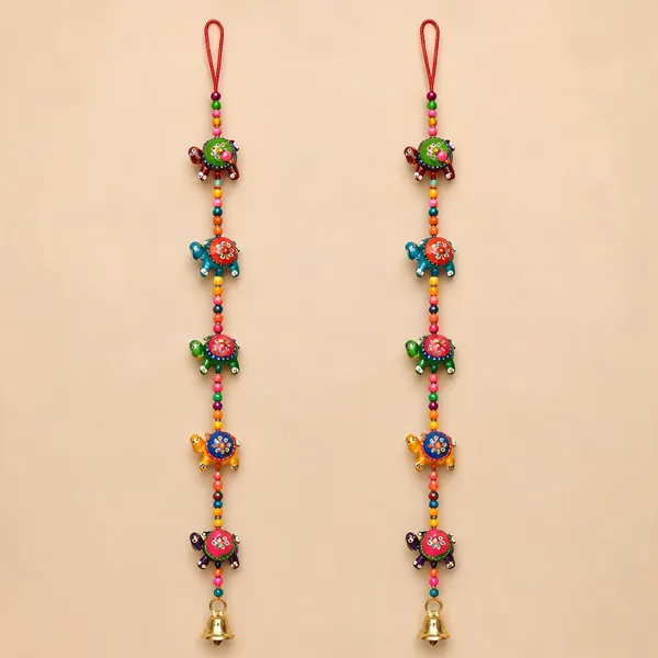 Handpainted_Traditional_Turtle_Motif_Decorative_Bell_Hanging_-_Pack_of_2