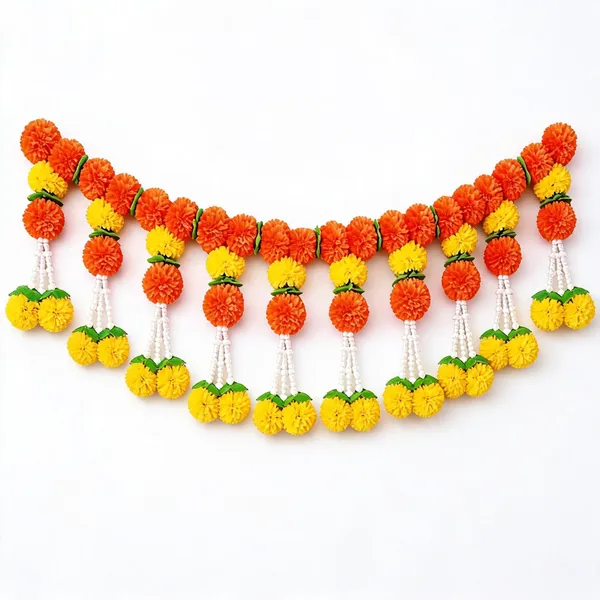 Plastic_Festive_Floral_Orange_Yellow_Door_Toran