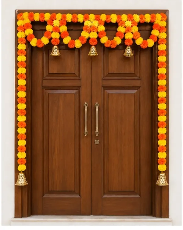 Plastic_Festive_Marigold_Floral_Door_Toran_With_Bells
