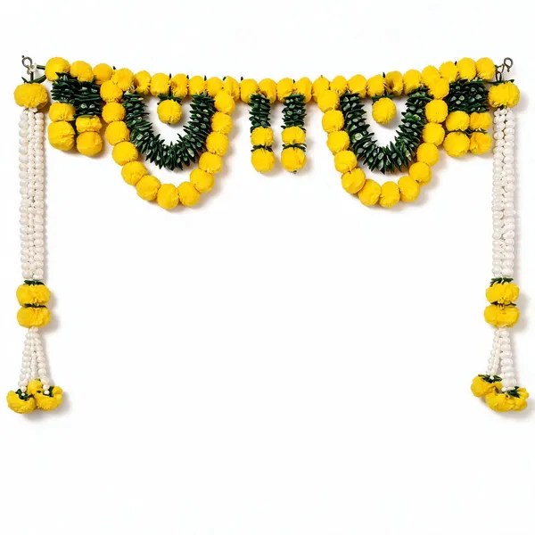 Plastic_Festive_Yellow_Floral_Door_Toran
