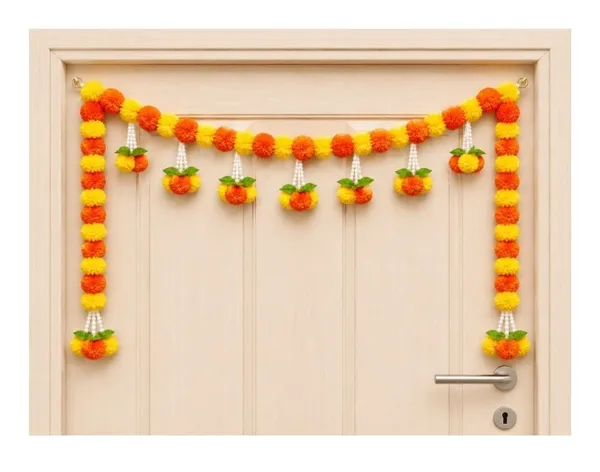 Plastic_Festive_Orange_Yellow_Marigold_Floral_Door_Toran