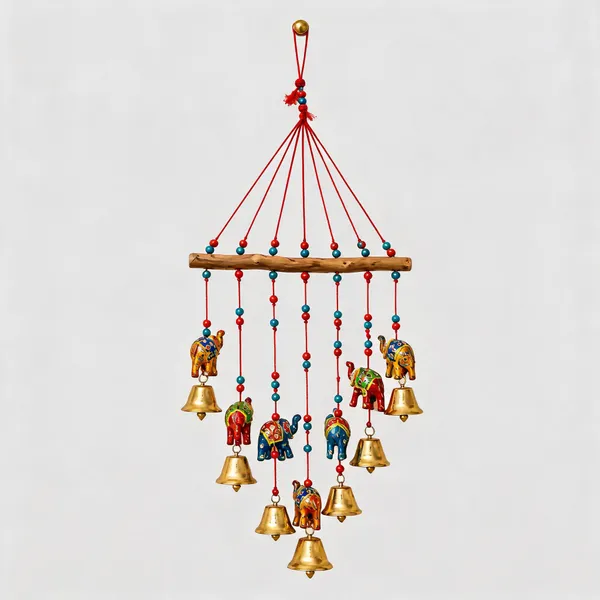 Handpainted_Traditional_Elephant_Motif_Bell_Wind_Chime