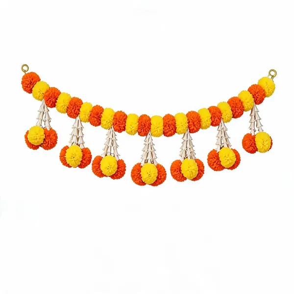 Plastic_Festive_Orange_Yellow_Pom_Pom_Door_Toran